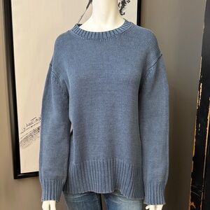American Eagle Outfitters Slate Blue Crew Neck Sweater